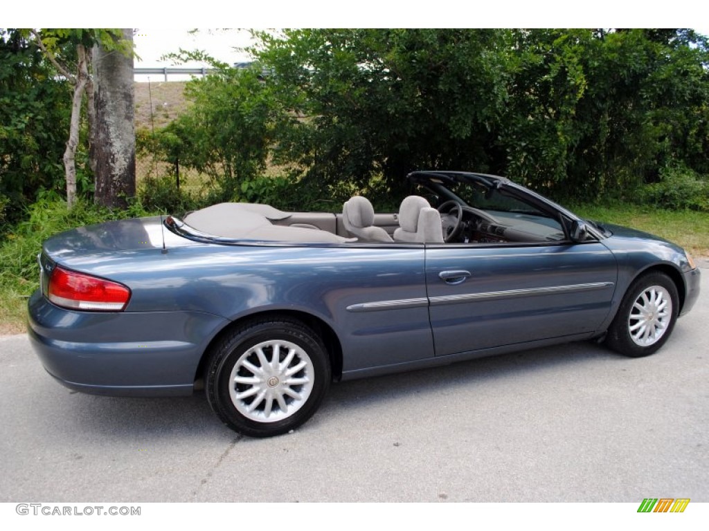 Steel Blue Pearl 2002 Chrysler Sebring LX Convertible Exterior Photo #50165234