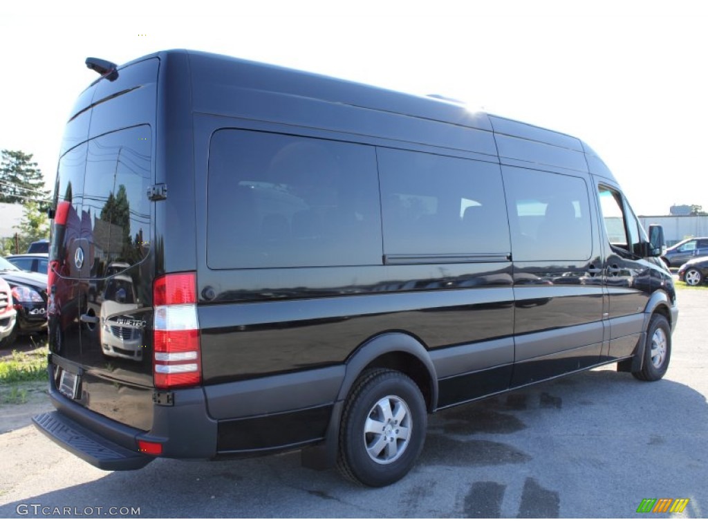 Carbon Black Metallic 2011 Mercedes-Benz Sprinter 2500 High Roof Passenger Van Exterior Photo #50165285