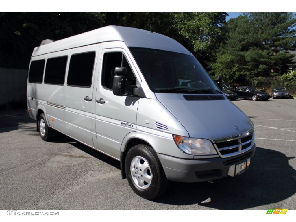 Brilliant Silver Metallic 2006 Dodge Sprinter Van 2500 High Roof Passenger Exterior Photo #50165480