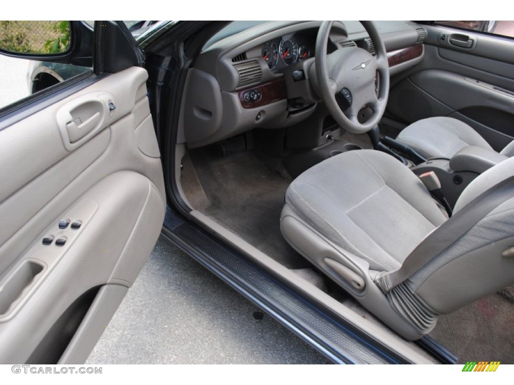 2002 Sebring LX Convertible - Steel Blue Pearl / Sandstone photo #35