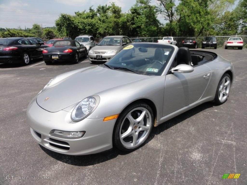 Arctic Silver Metallic 2005 Porsche 911 Carrera Cabriolet Exterior Photo #50166839