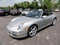 Arctic Silver Metallic 2005 Porsche 911 Carrera Cabriolet Exterior