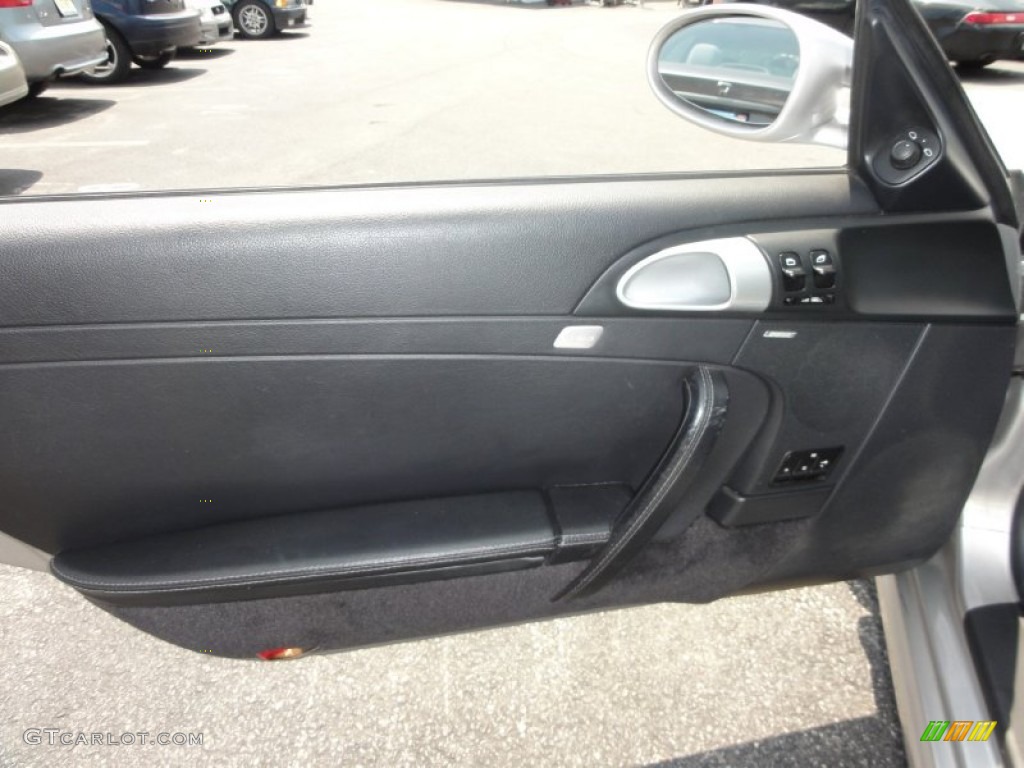 2005 Porsche 911 Carrera Cabriolet Black Door Panel Photo #50167028