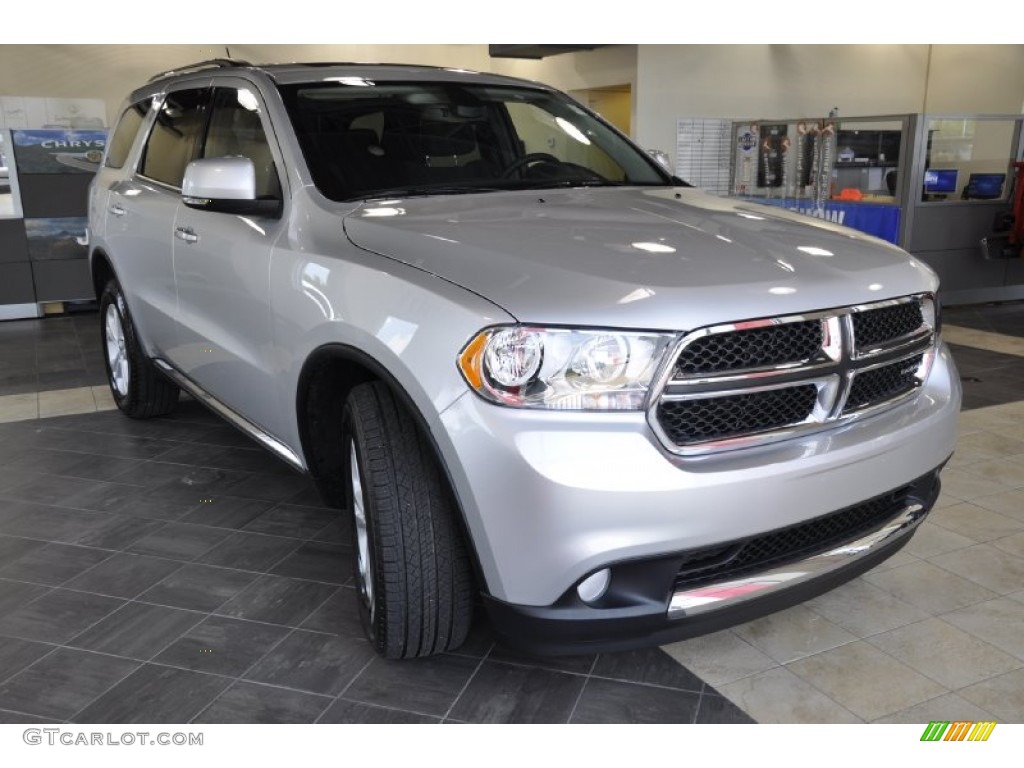 Bright Silver Metallic 2011 Dodge Durango Crew Exterior Photo #50167073