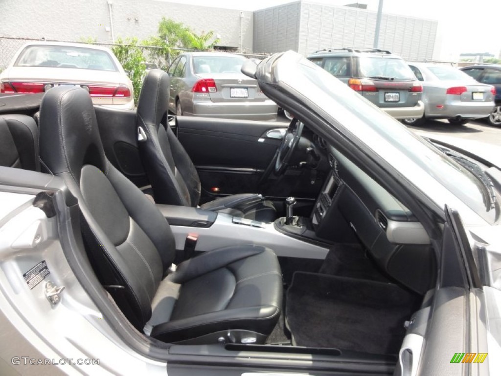 Black Interior 2005 Porsche 911 Carrera Cabriolet Photo #50167115