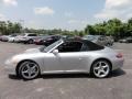 Arctic Silver Metallic 2005 Porsche 911 Carrera Cabriolet Exterior