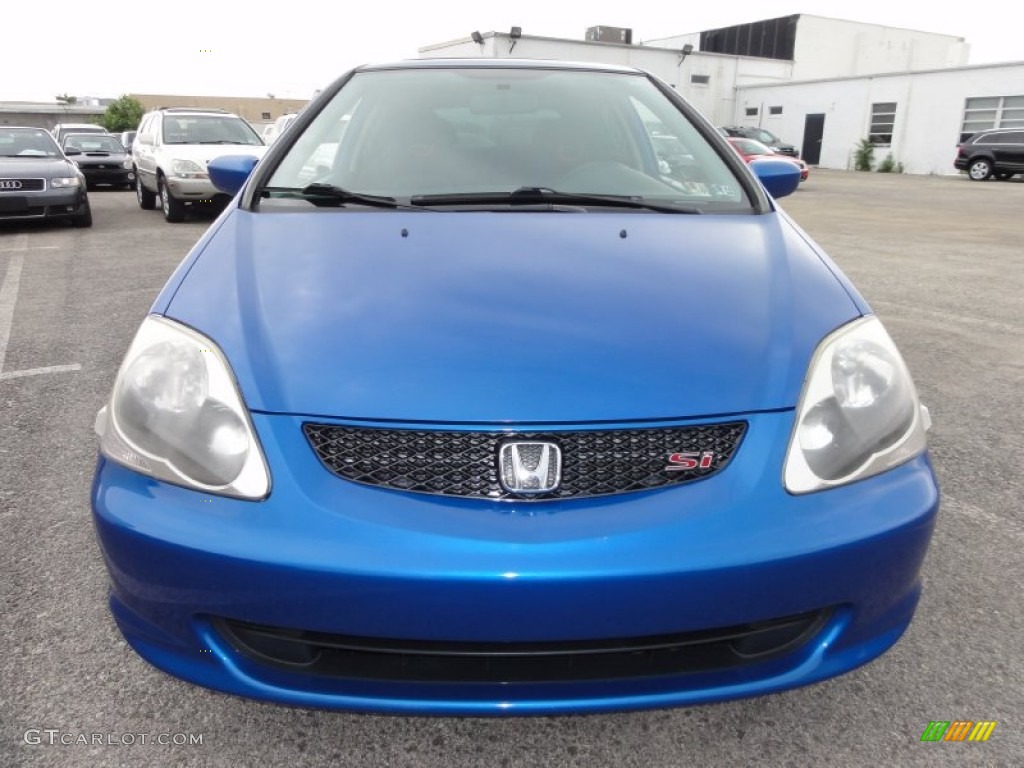 2005 Civic Si Hatchback - Vivid Blue Pearl / Black photo #3