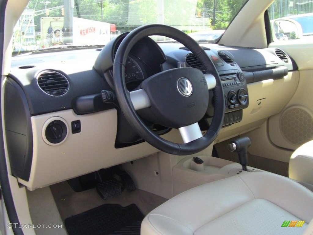 Cream Beige Interior 2008 Volkswagen New Beetle SE Convertible Photo #50167535