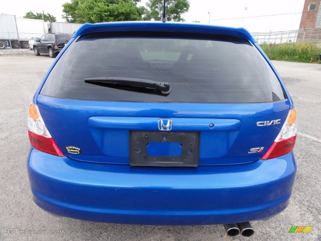 2005 Civic Si Hatchback - Vivid Blue Pearl / Black photo #9