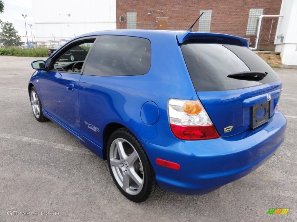2005 Civic Si Hatchback - Vivid Blue Pearl / Black photo #10
