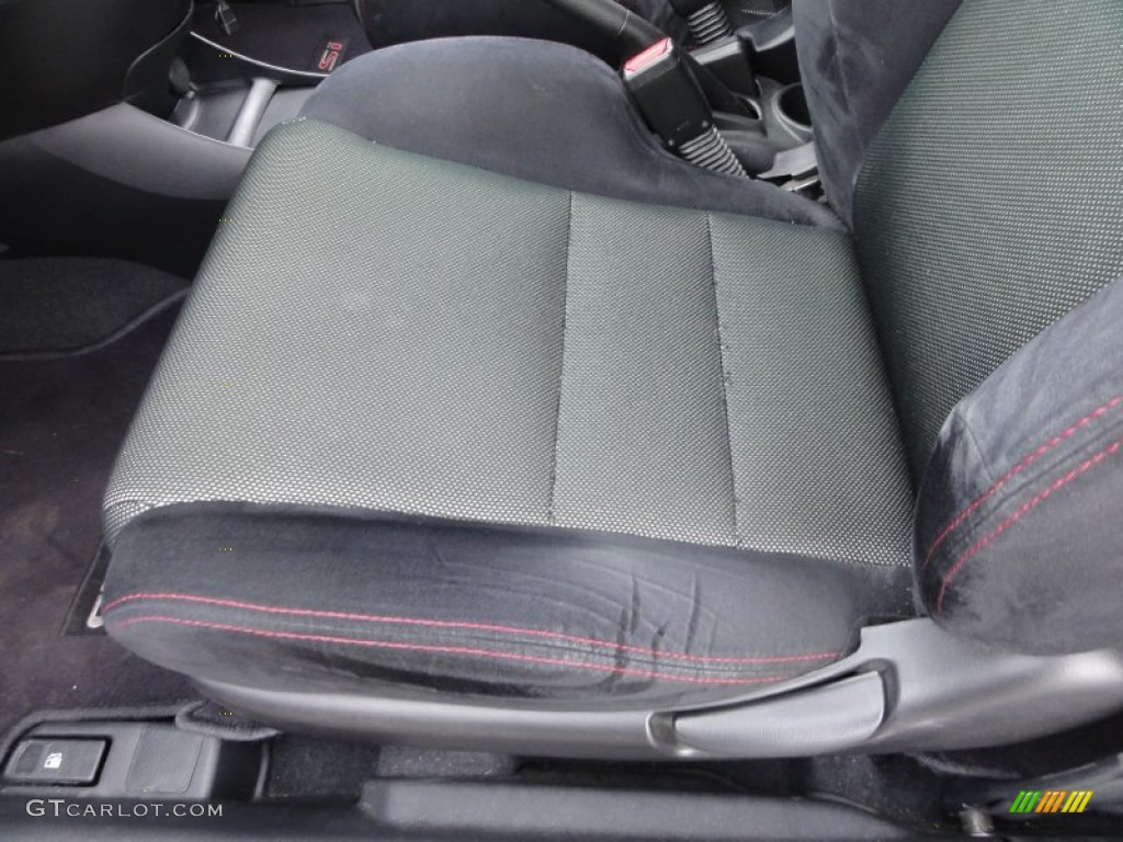Black Interior 2005 Honda Civic Si Hatchback Photo #50167697