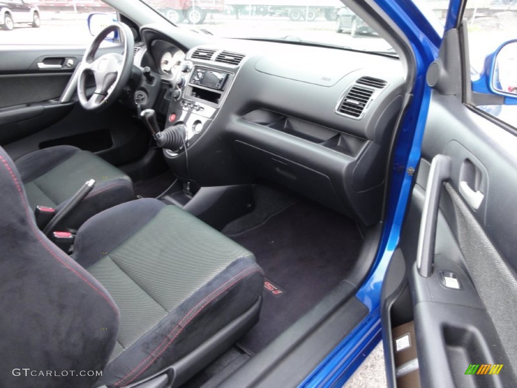 2005 Honda Civic Si Hatchback Black Dashboard Photo #50167727