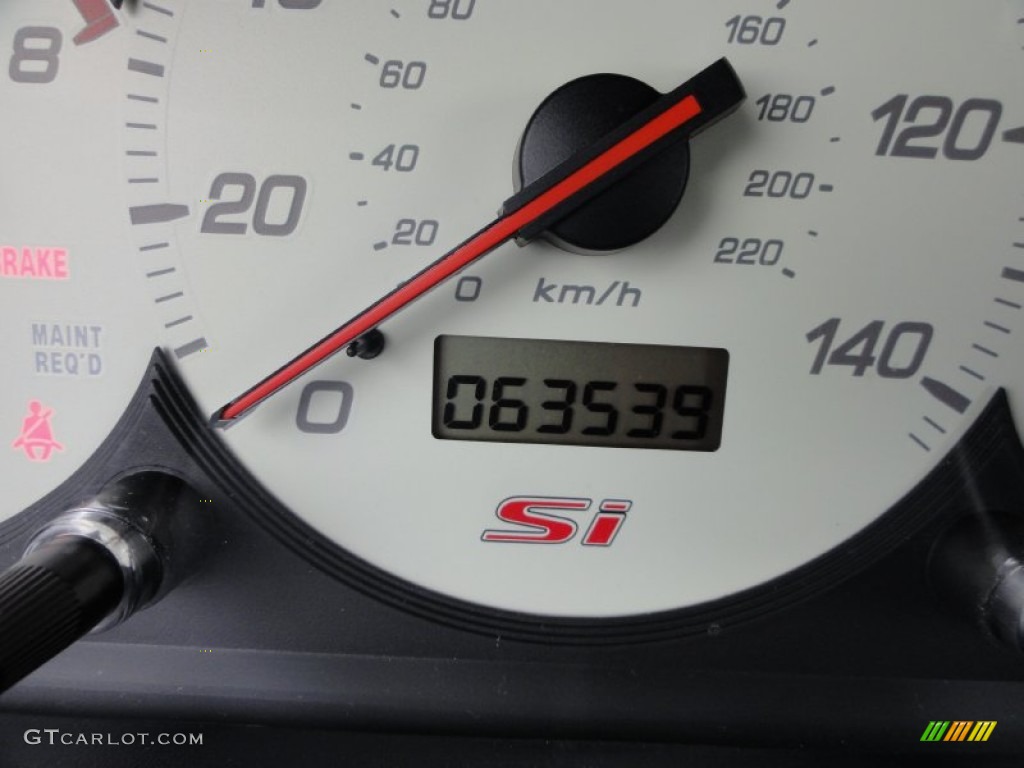 2005 Civic Si Hatchback - Vivid Blue Pearl / Black photo #43