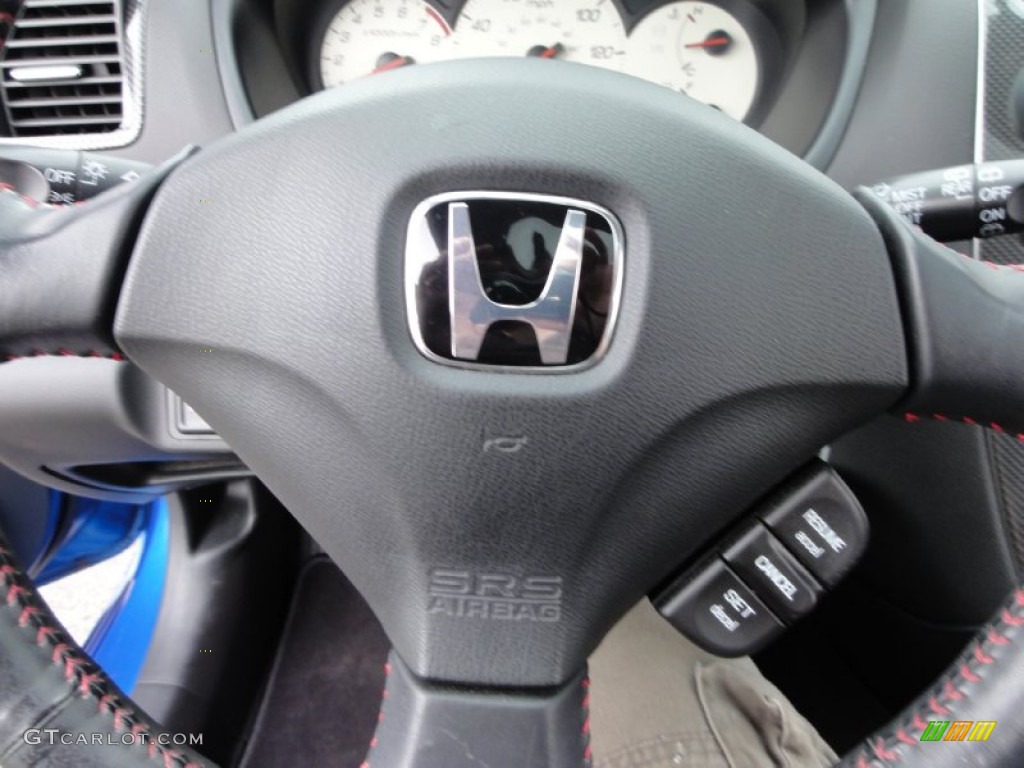 2005 Civic Si Hatchback - Vivid Blue Pearl / Black photo #44