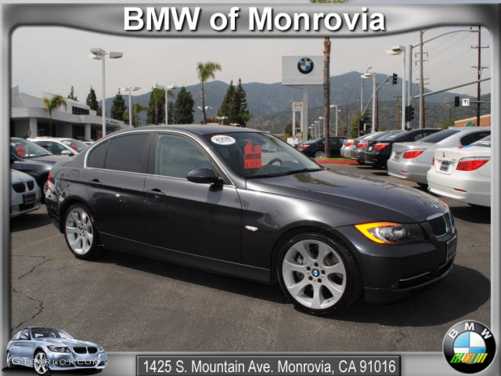 2008 3 Series 335i Sedan - Sparkling Graphite Metallic / Gray photo #1
