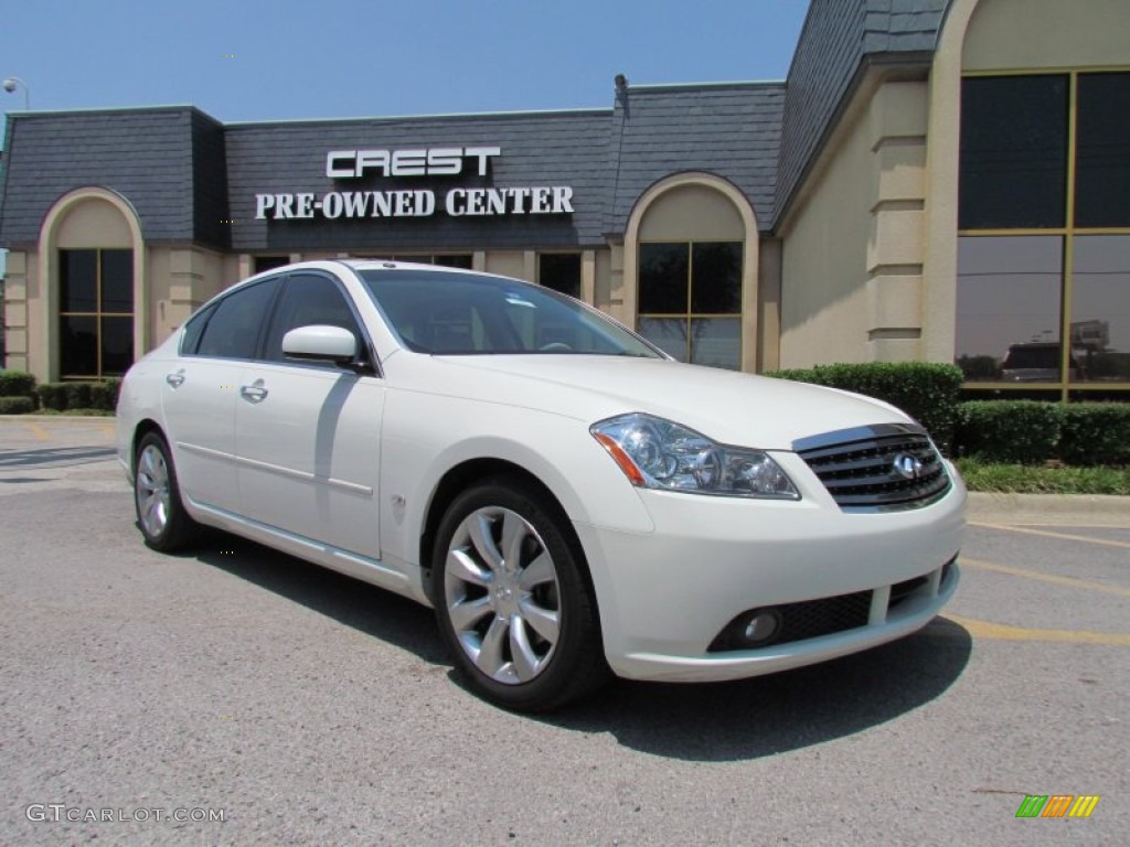 2006 M 35 Sedan - Ivory Pearl / Wheat photo #1