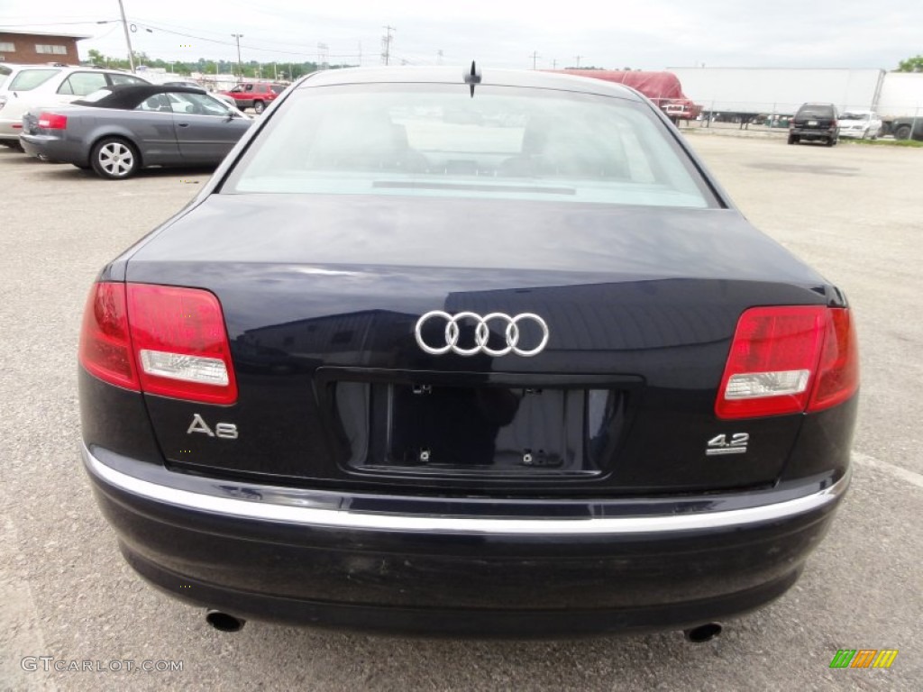 2005 A8 4.2 quattro - Night Blue Pearl / Platinum photo #9