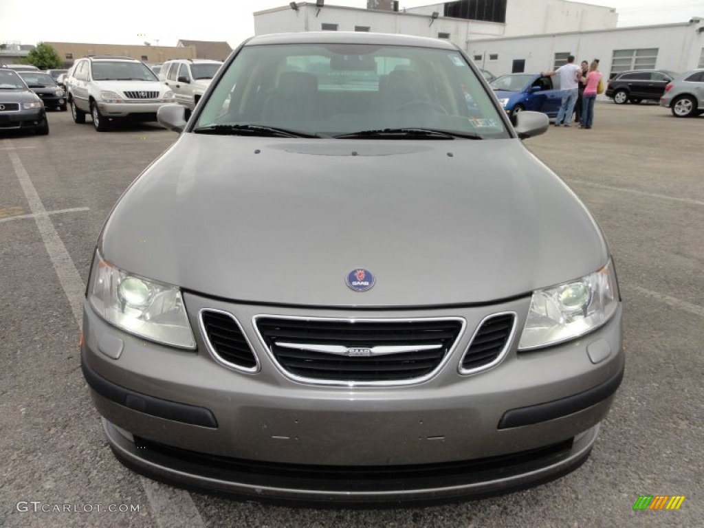 2003 9-3 Linear Sport Sedan - Steel Grey Metallic / Charcoal Grey photo #3