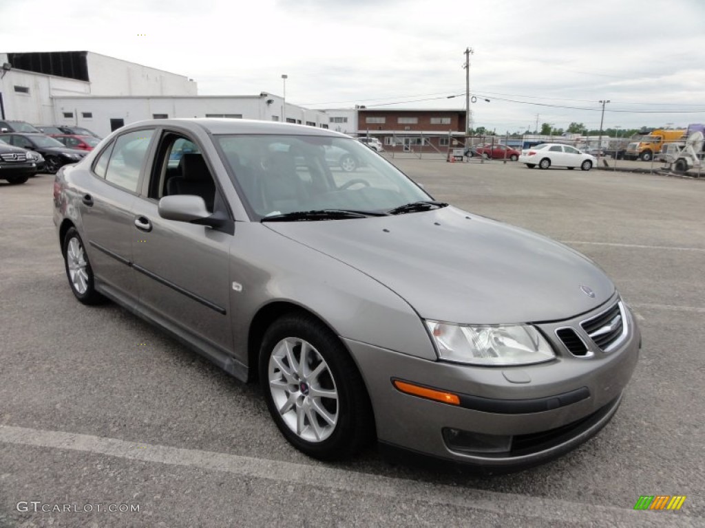 2003 9-3 Linear Sport Sedan - Steel Grey Metallic / Charcoal Grey photo #4