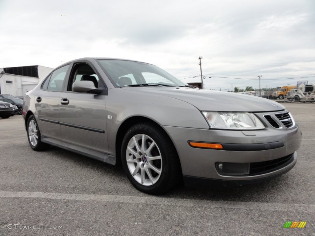 2003 9-3 Linear Sport Sedan - Steel Grey Metallic / Charcoal Grey photo #5