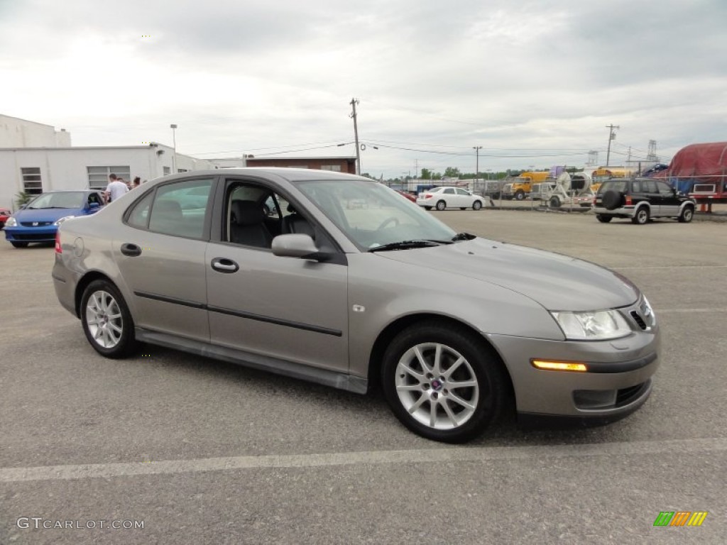 2003 9-3 Linear Sport Sedan - Steel Grey Metallic / Charcoal Grey photo #6