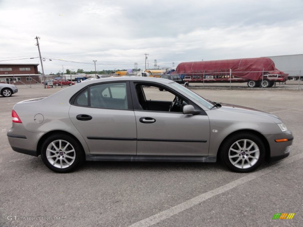 2003 9-3 Linear Sport Sedan - Steel Grey Metallic / Charcoal Grey photo #7