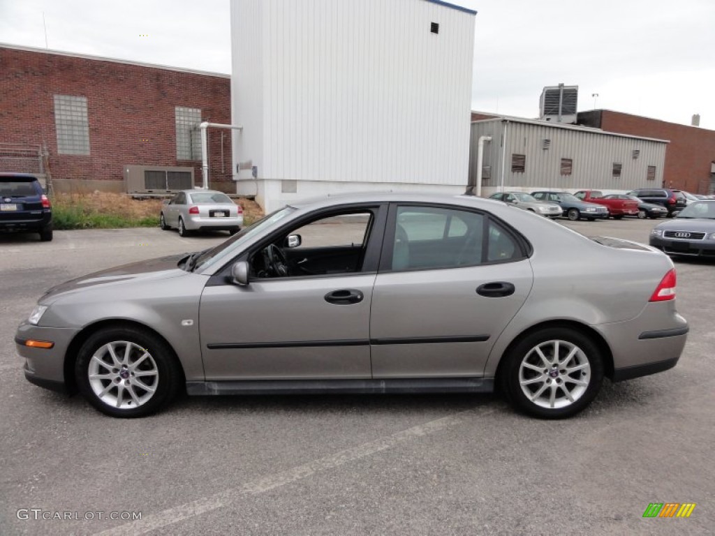 2003 9-3 Linear Sport Sedan - Steel Grey Metallic / Charcoal Grey photo #11