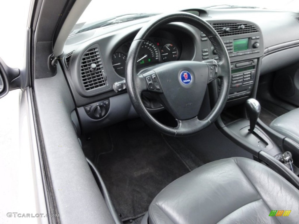 Charcoal Grey Interior 2003 Saab 9-3 Linear Sport Sedan Photo #50171483