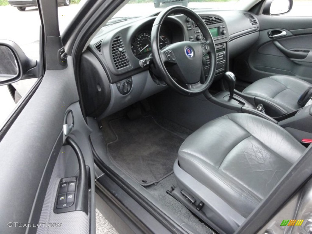 Charcoal Grey Interior 2003 Saab 9-3 Linear Sport Sedan Photo #50171501