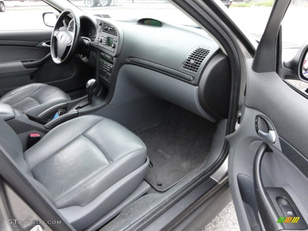 Charcoal Grey Interior 2003 Saab 9-3 Linear Sport Sedan Photo #50171549