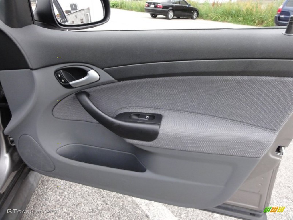 2003 Saab 9-3 Linear Sport Sedan Charcoal Grey Door Panel Photo #50171633