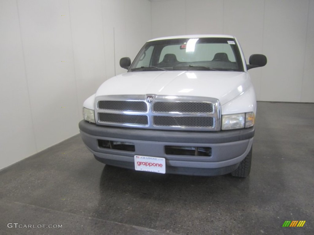 2000 Ram 1500 Regular Cab - Bright White / Agate photo #2