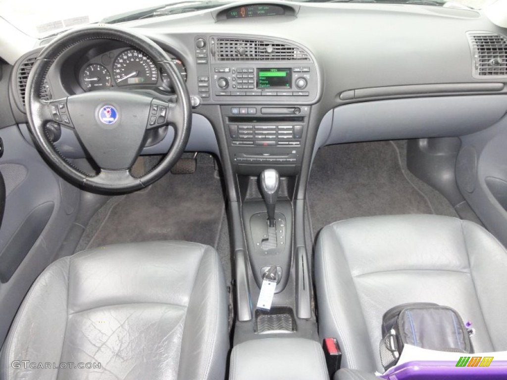 2003 Saab 9-3 Linear Sport Sedan Charcoal Grey Dashboard Photo #50171753