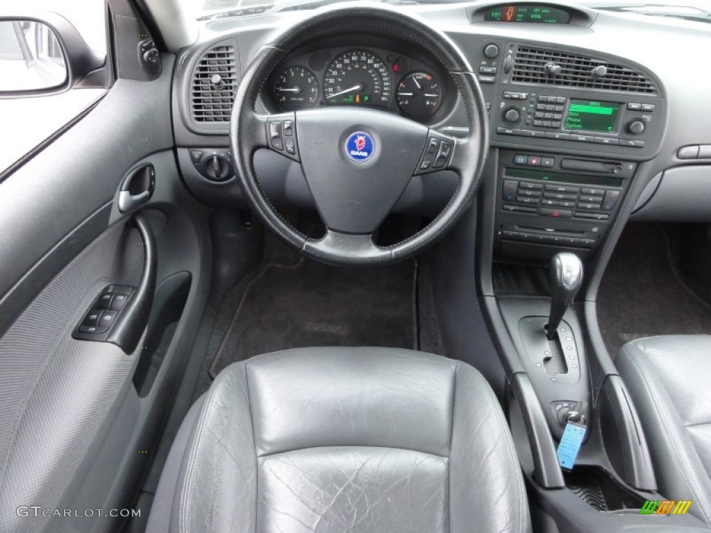2003 Saab 9-3 Linear Sport Sedan Charcoal Grey Dashboard Photo #50171768