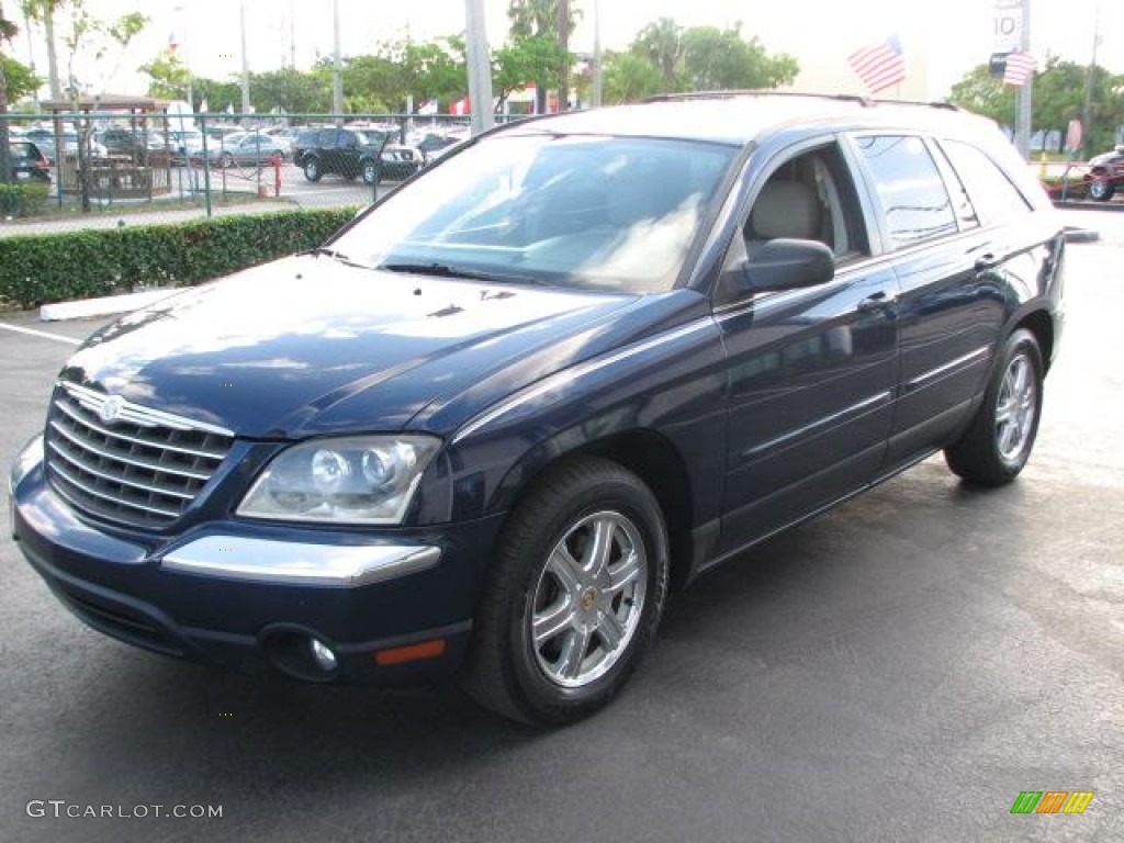 2004 Pacifica AWD - Midnight Blue Pearl / Light Taupe photo #5