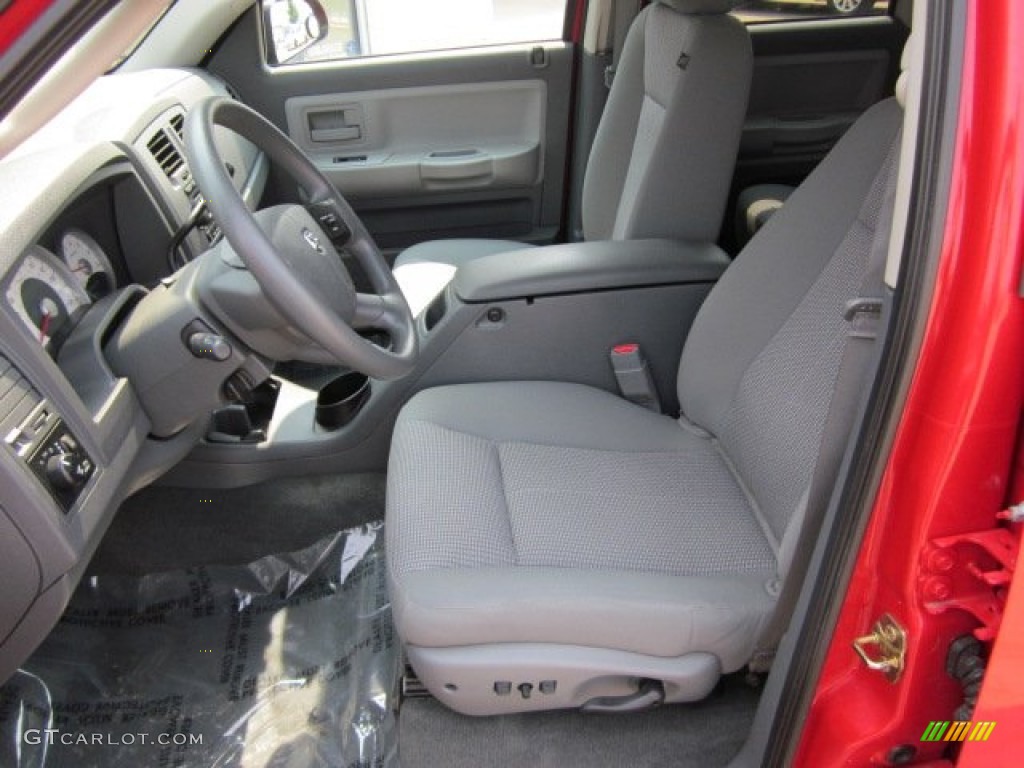 Medium Slate Gray Interior 2007 Dodge Dakota SLT Quad Cab 4x4 Photo #50177024