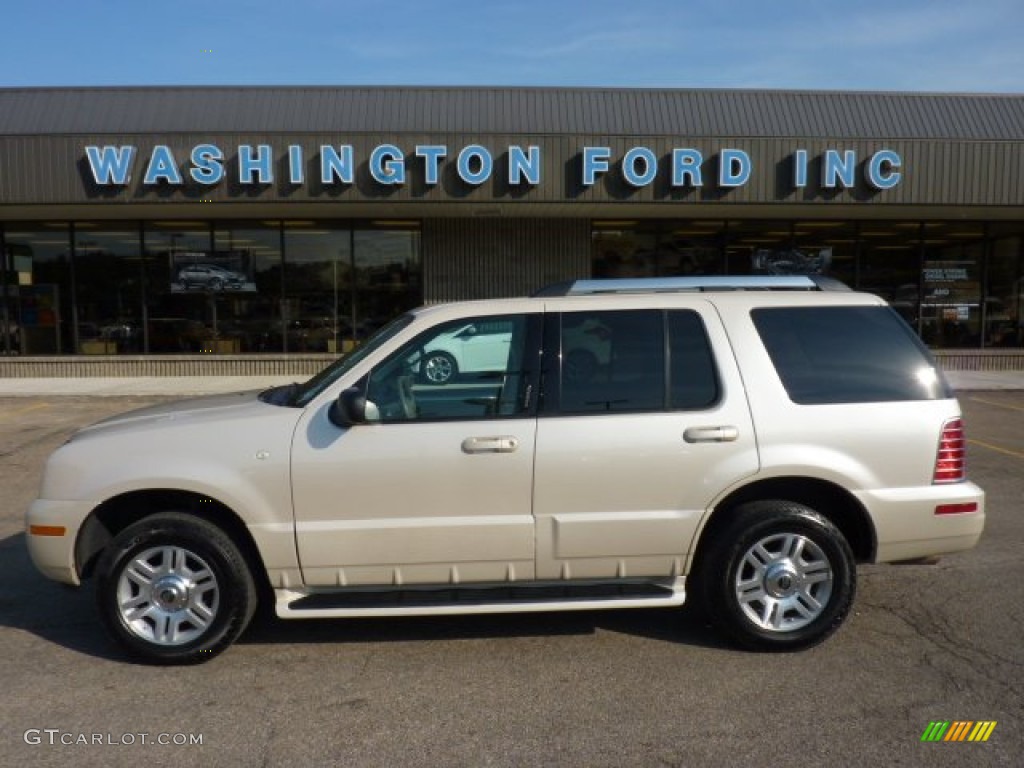 2005 Mountaineer V8 Premier AWD - Ivory Parchment Tri-Coat / Medium Dark Parchment photo #1