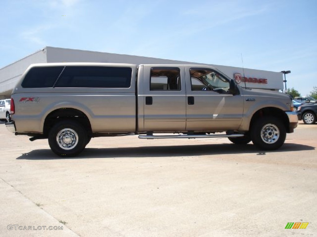 2003 F250 Super Duty FX4 Crew Cab 4x4 - Arizona Beige Metallic / Medium Parchment Beige photo #2