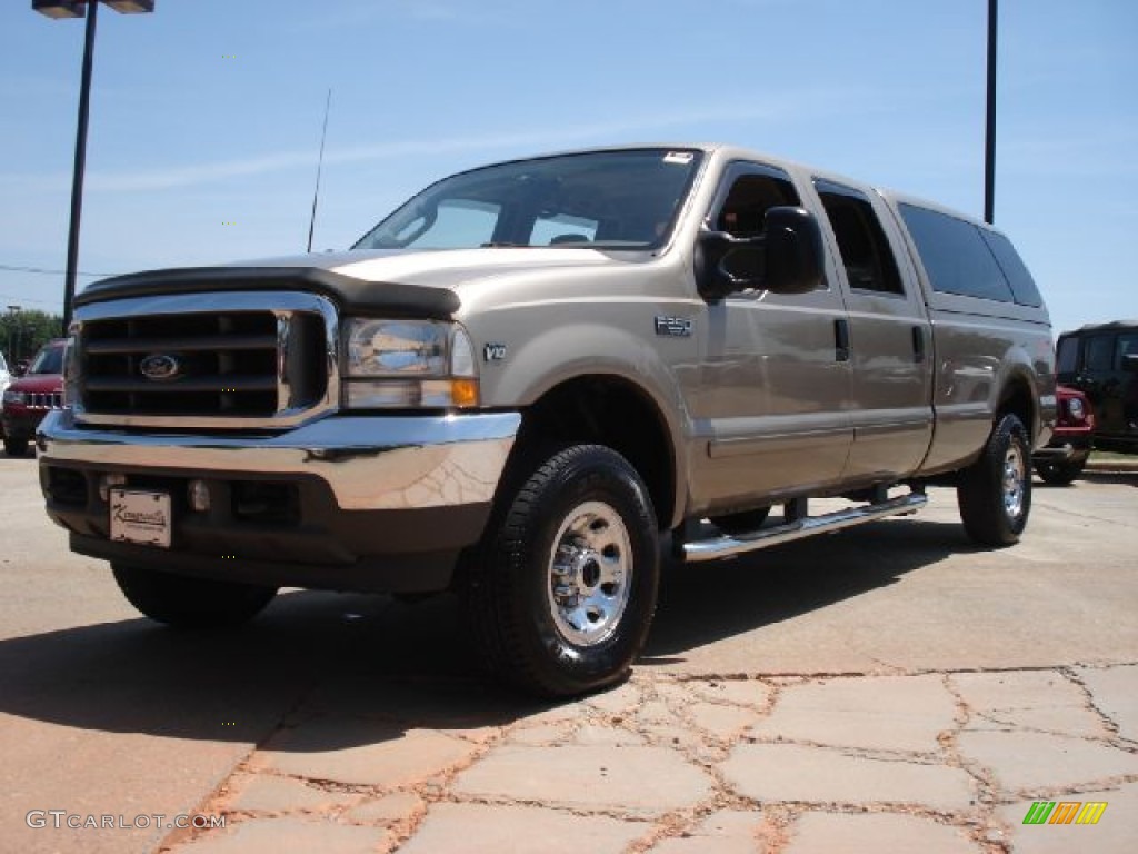 2003 F250 Super Duty FX4 Crew Cab 4x4 - Arizona Beige Metallic / Medium Parchment Beige photo #7