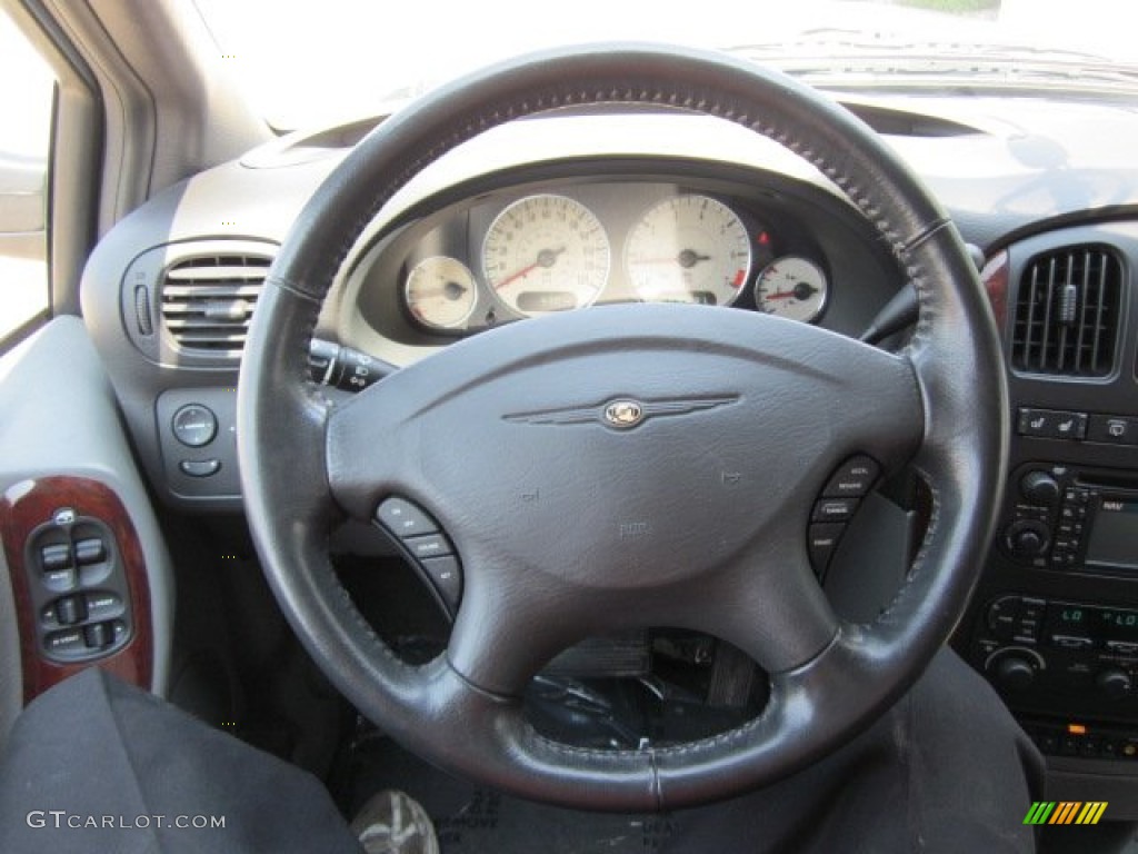 2004 Chrysler Town & Country Limited Medium Slate Gray Steering Wheel Photo #50178398