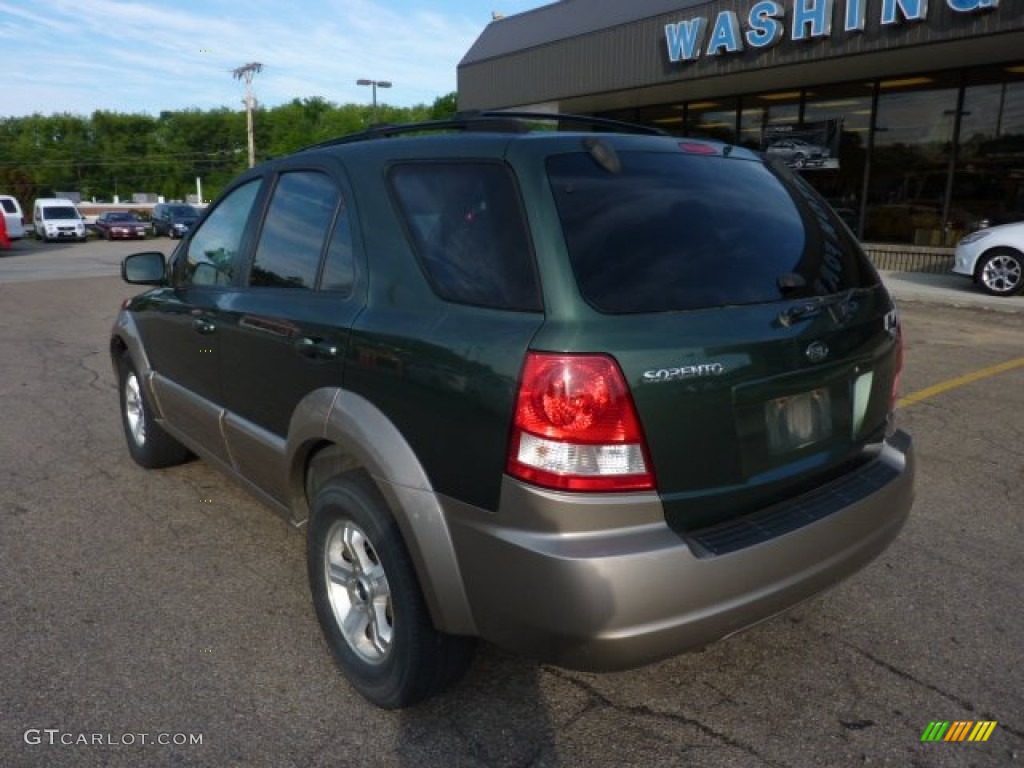 2004 Sorento EX 4WD - Ivy Green Metallic / Beige photo #2