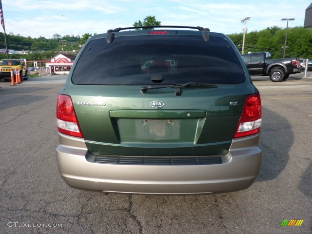 2004 Sorento EX 4WD - Ivy Green Metallic / Beige photo #3