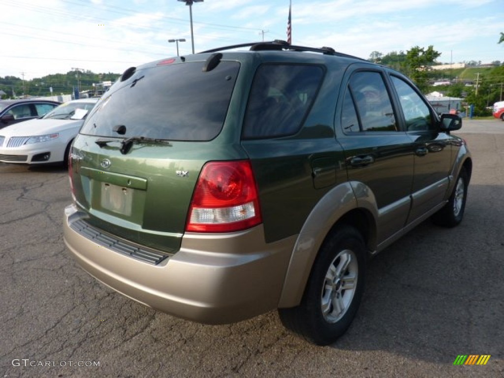 2004 Sorento EX 4WD - Ivy Green Metallic / Beige photo #4