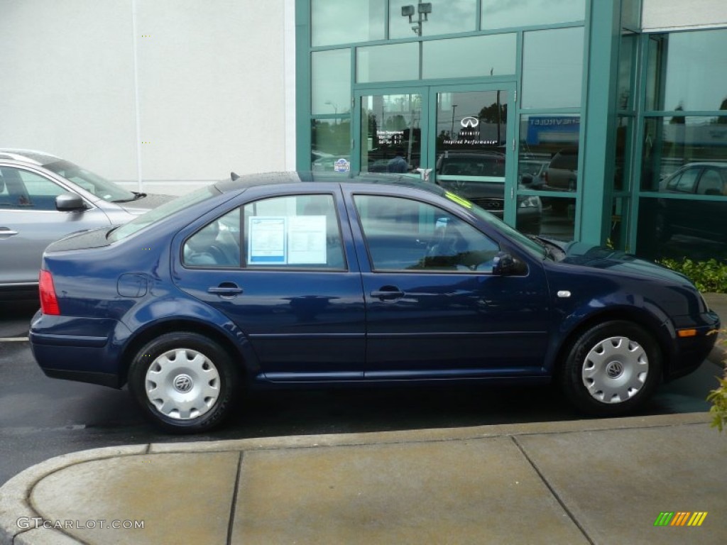 2002 Jetta GLS Sedan - Indigo Blue / Grey photo #6