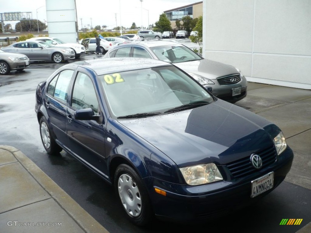 2002 Jetta GLS Sedan - Indigo Blue / Grey photo #7