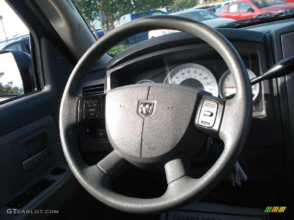 2006 Dodge Dakota R/T Club Cab Medium Slate Gray Steering Wheel Photo #50180558
