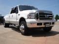 2005 Oxford White Ford F350 Super Duty Lariat Crew Cab 4x4 Dually  photo #1