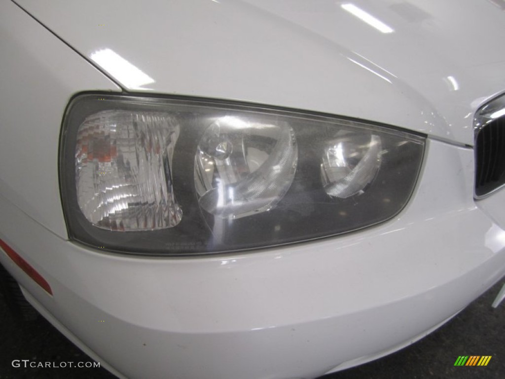 2002 Elantra GLS Sedan - Nordic White / Gray photo #5
