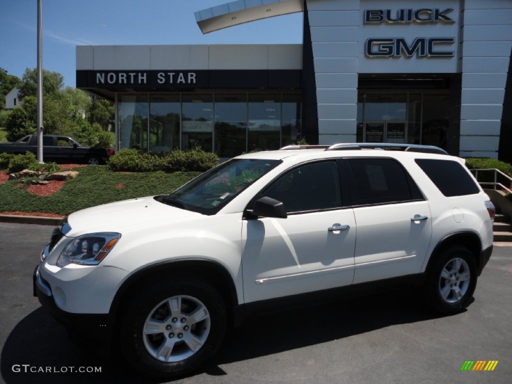 2009 Acadia SLE AWD - Summit White / Ebony photo #1