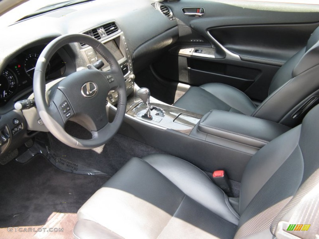 Black Interior 2010 Lexus IS 350C Convertible Photo #50183348
